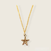 Gold Starfish Necklace