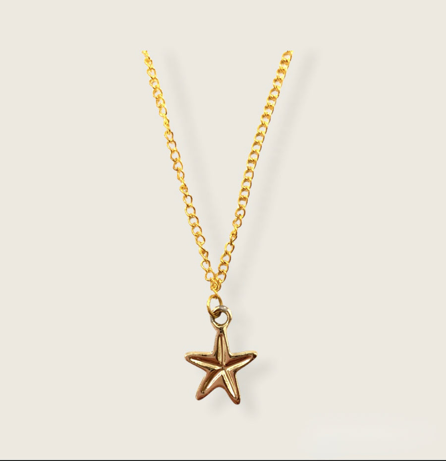 Gold Starfish Necklace