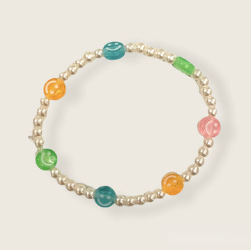 Smiley Face Pearl Bracelet